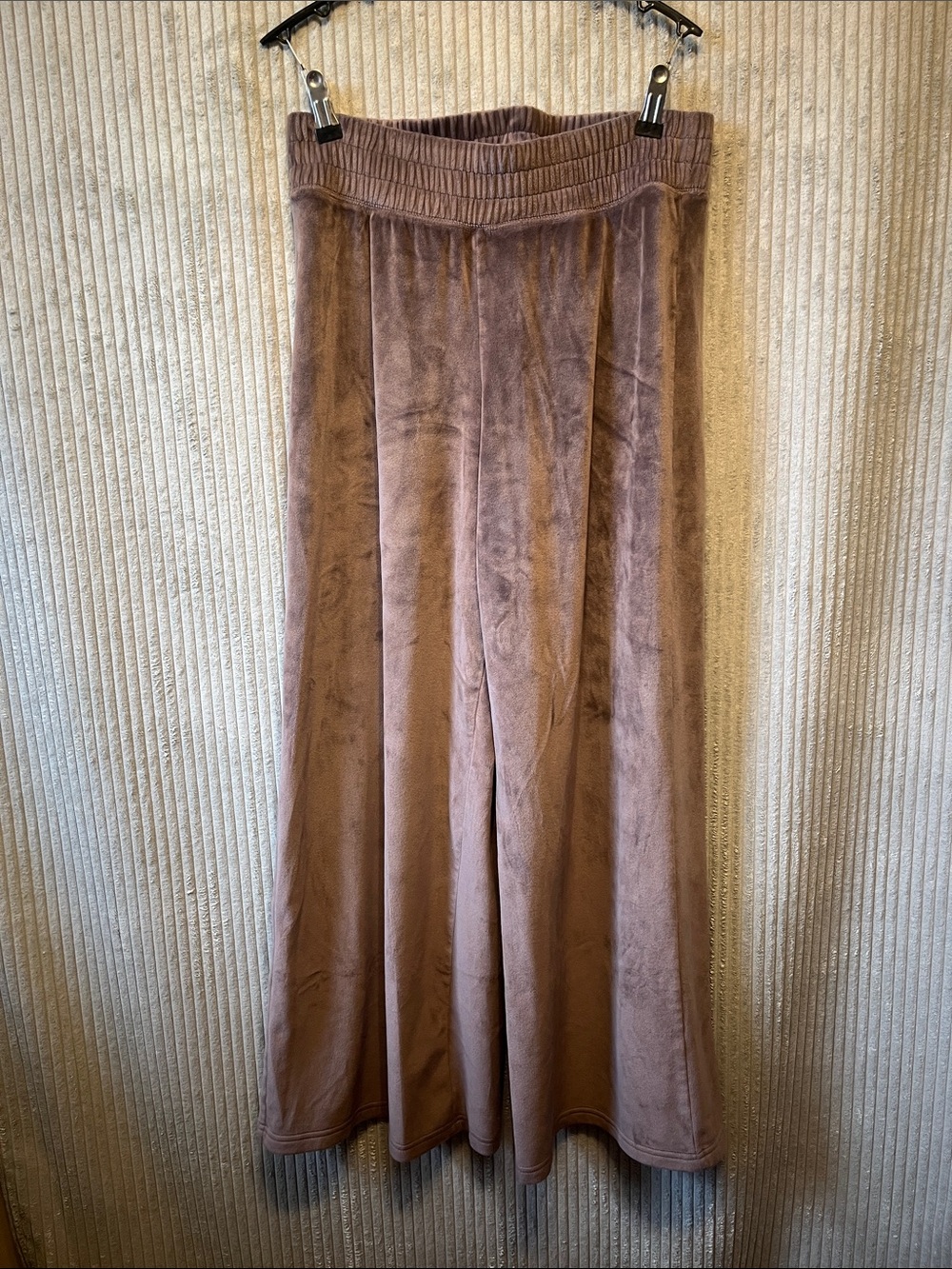 Gilly Hicks Mauve Velvet Maxi Pants Small
